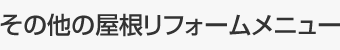 その他の屋根リフォームメニュー